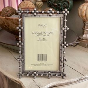 Furio Home Decorative Metals Pewter/Bling Frame